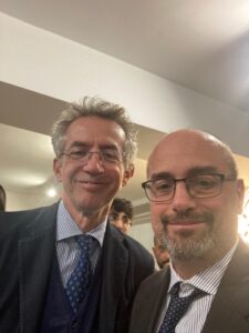 marco ilardi titolare di micropedia e gaetano manfredi sindaco di napoli
